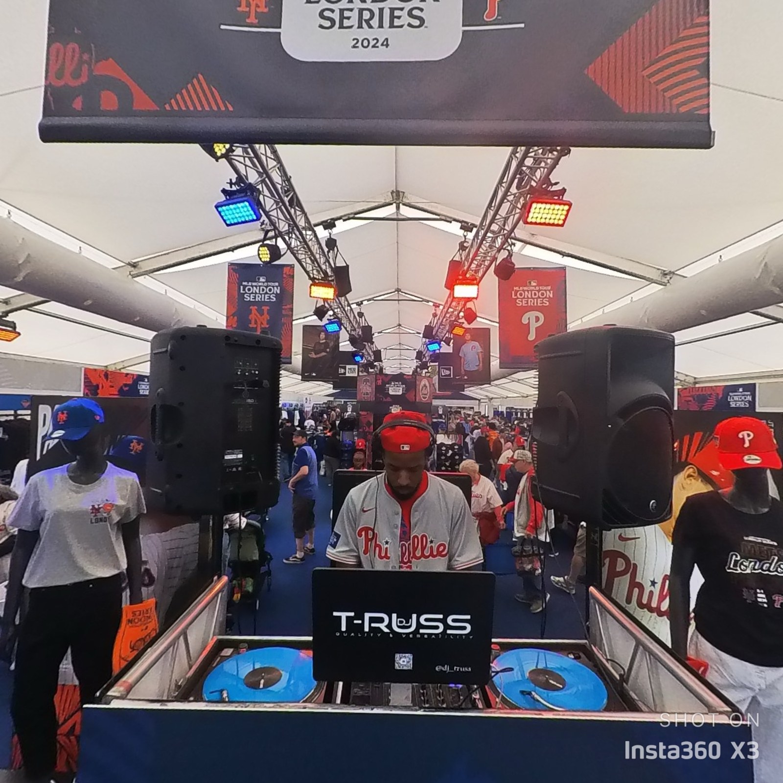 DJ T-Russ at an NFL retail event